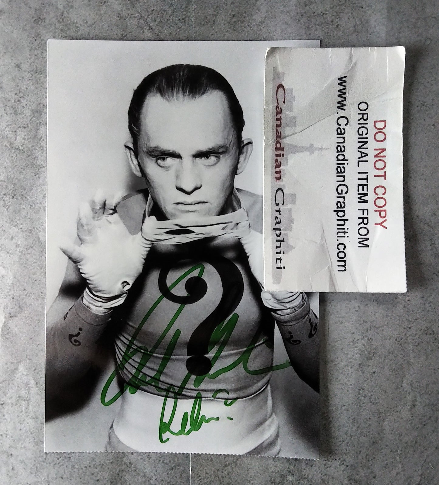 Frank Gorshin Hand Signed Autograph Photo COA Batman