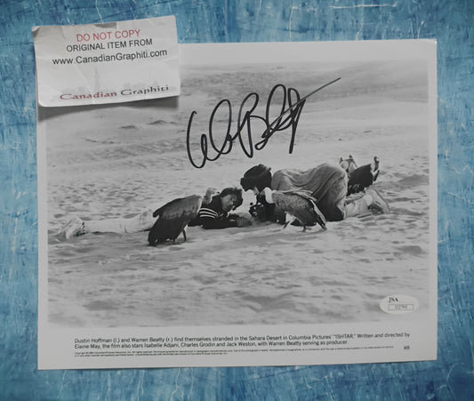 Warren Beatty Hand Signed Autograph 8x10 Photo JSA COA Ishtar