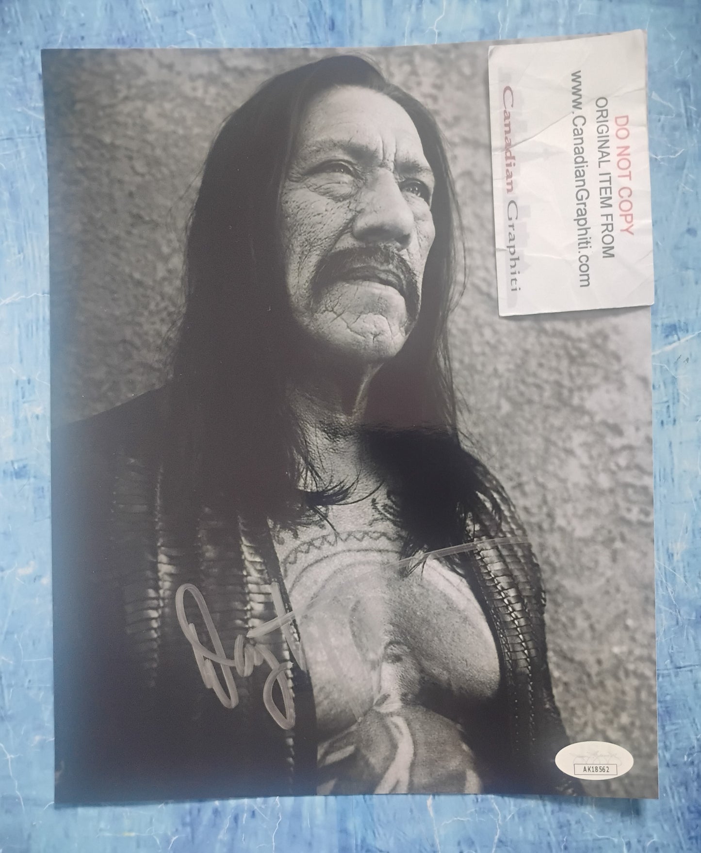 Danny Trejo Hand Signed Autograph 8x10 Photo JSA COA