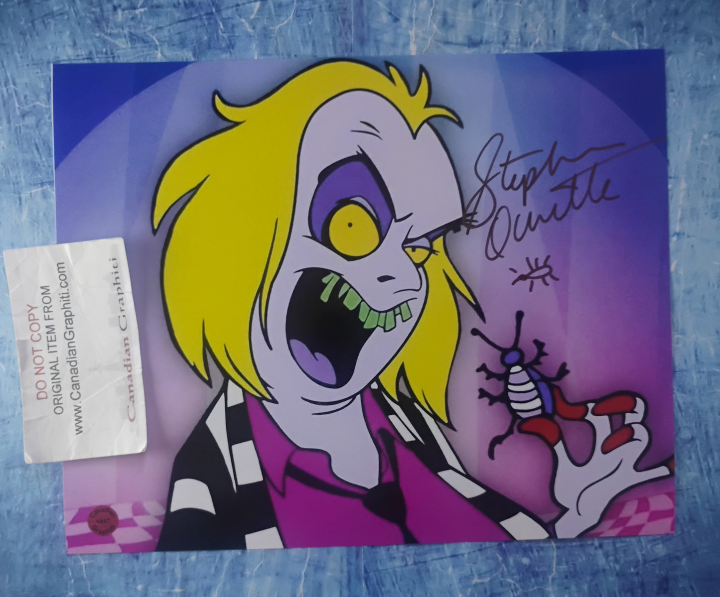 Stephen Ouimette Hand Signed Autograph 8x10 Photo COA Beetlejuice