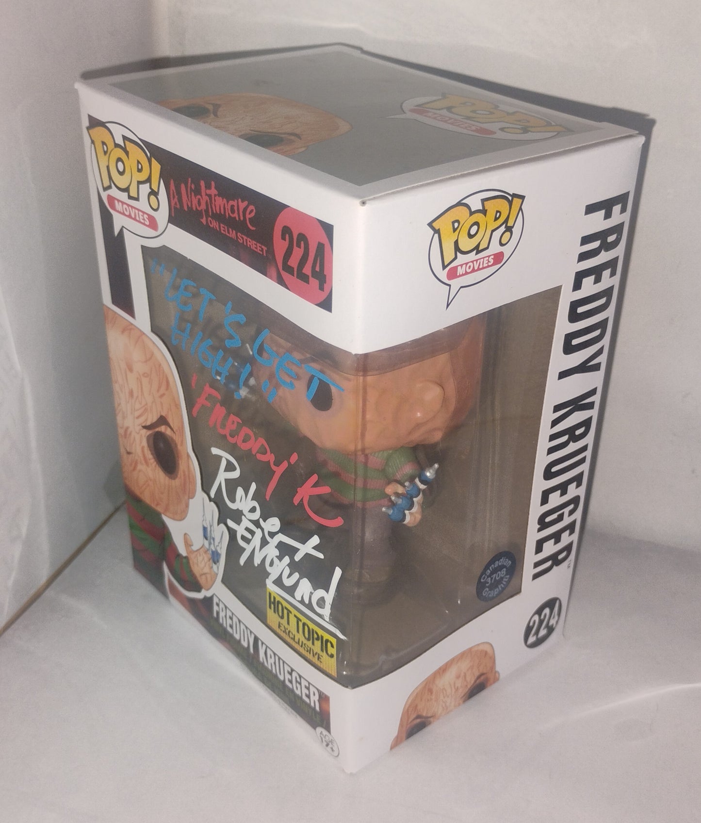 Robert Englund Hand Signed Autograph Freddy Krueger Funko Pop COA