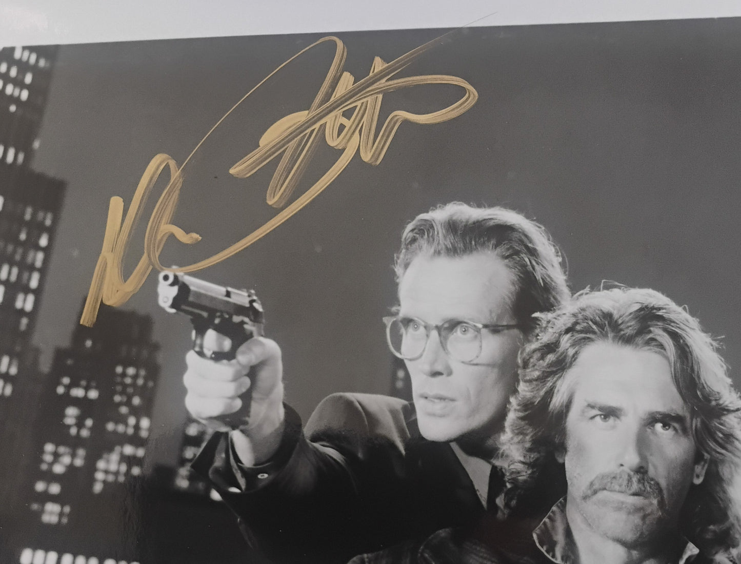 Sam Elliott & Peter Weller Hand Signed Autograph 8x10 Photo COA Shakedown