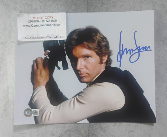 Harrison Ford Hand Signed Autograph 8x10 Photo BAS COA