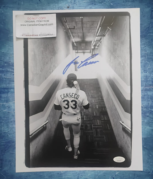 Jose Canseco Hand Signed Autograph 11x14 Photo JSA COA