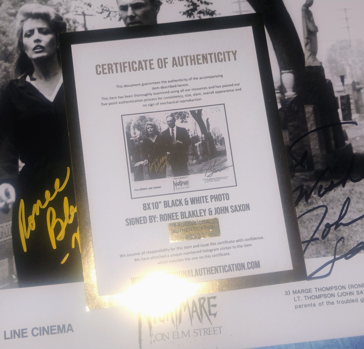 Ronee Blakley & John Saxon Hand Signed Autograph 8x10 Photo COA