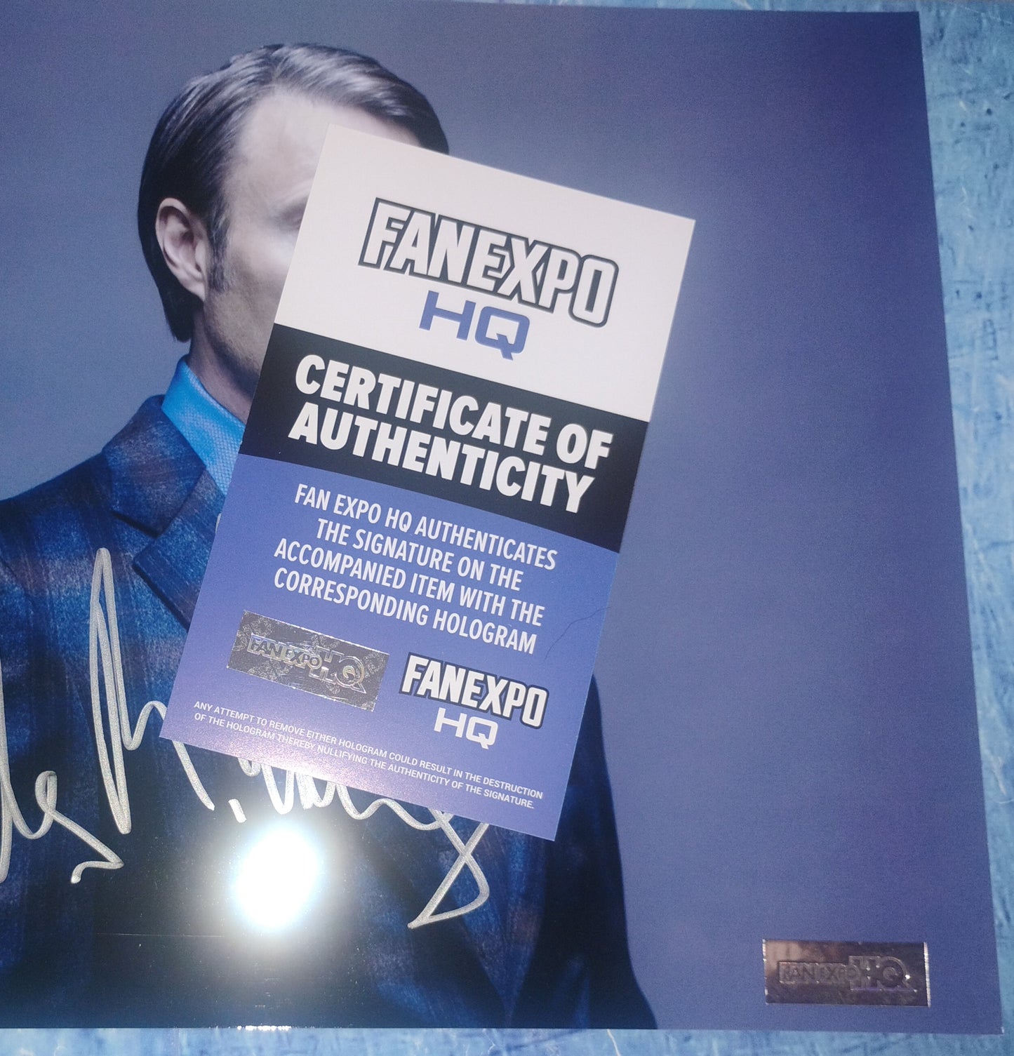Mads Mikkelsen Hand Signed Autograph 8x10 Photo COA Hannibal