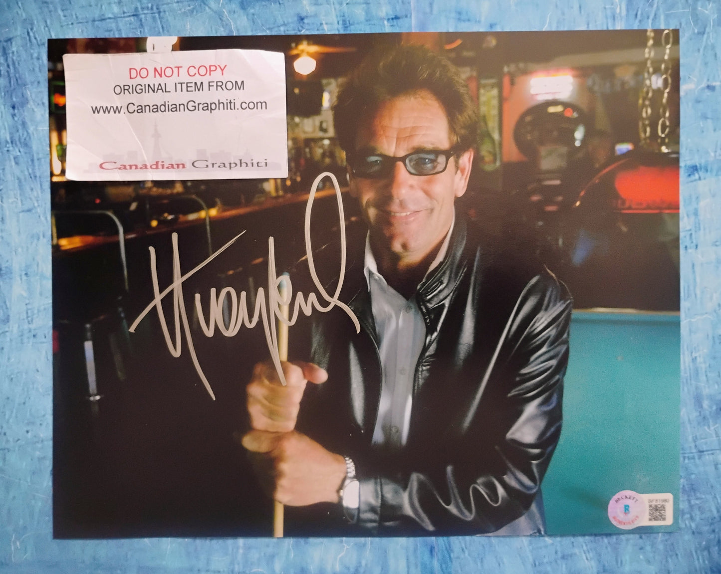 Huey Lewis Hand Signed Autograph 8x10 Photo BAS COA