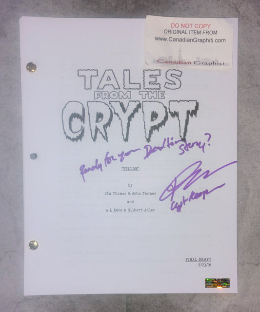 John Kassir Hand Signed Autograph Tales From The Crypt COA