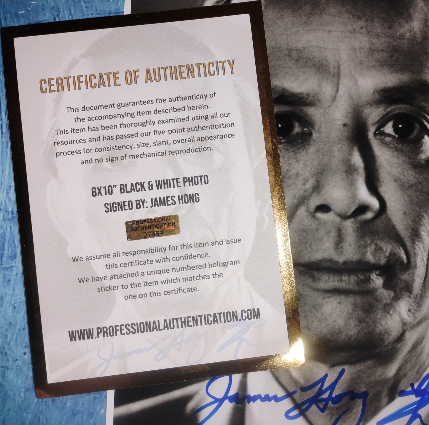 James Hong Hand Signed Autograph 8x10 Photo COA