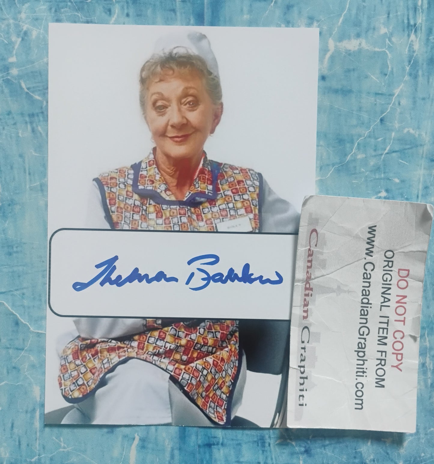 Thelma Barlow Hand Signed Autograph Photo COA Dinnerladies