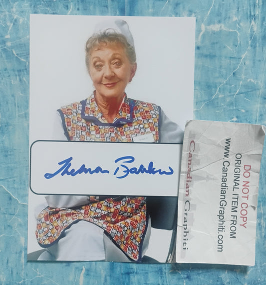Thelma Barlow Hand Signed Autograph Photo COA Dinnerladies