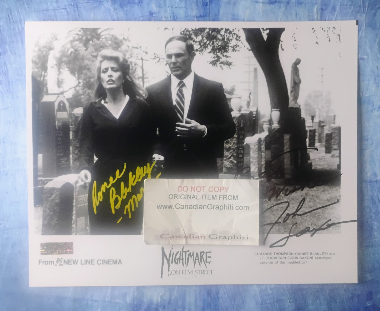 Ronee Blakley & John Saxon Hand Signed Autograph 8x10 Photo COA