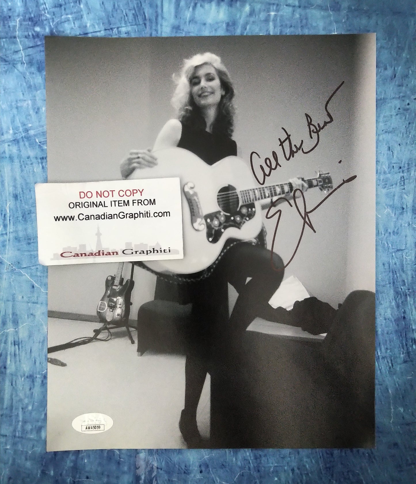 Emmylou Harris Hand Signed Autograph 8x10 Photo JSA COA