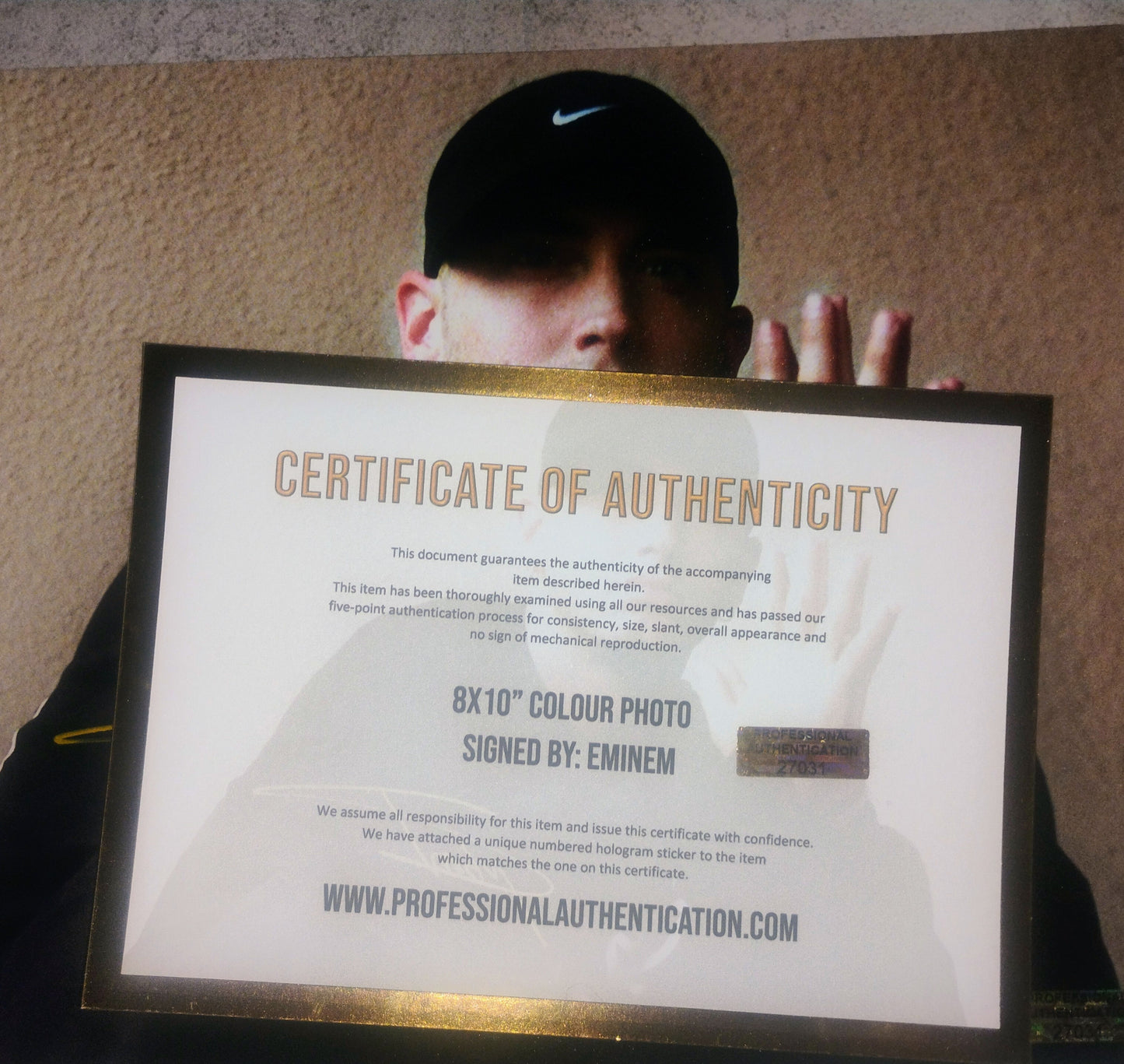 Eminem Hand Signed Autograph 8x10 Photo COA