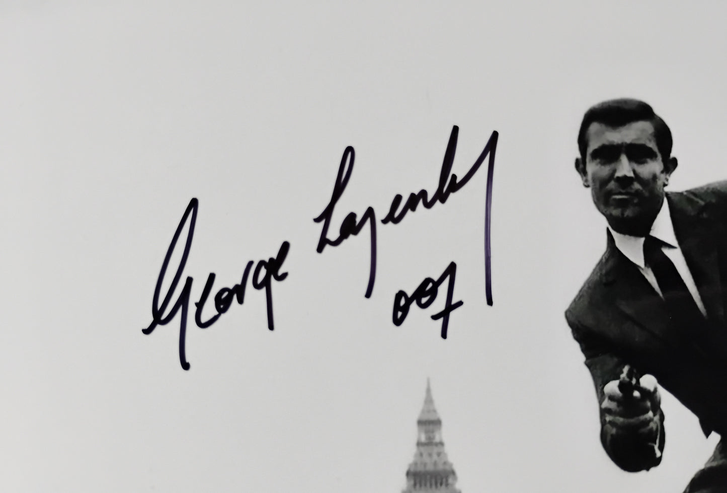 George Lazenby Hand Signed Autograph 8x10 Photo COA James Bond