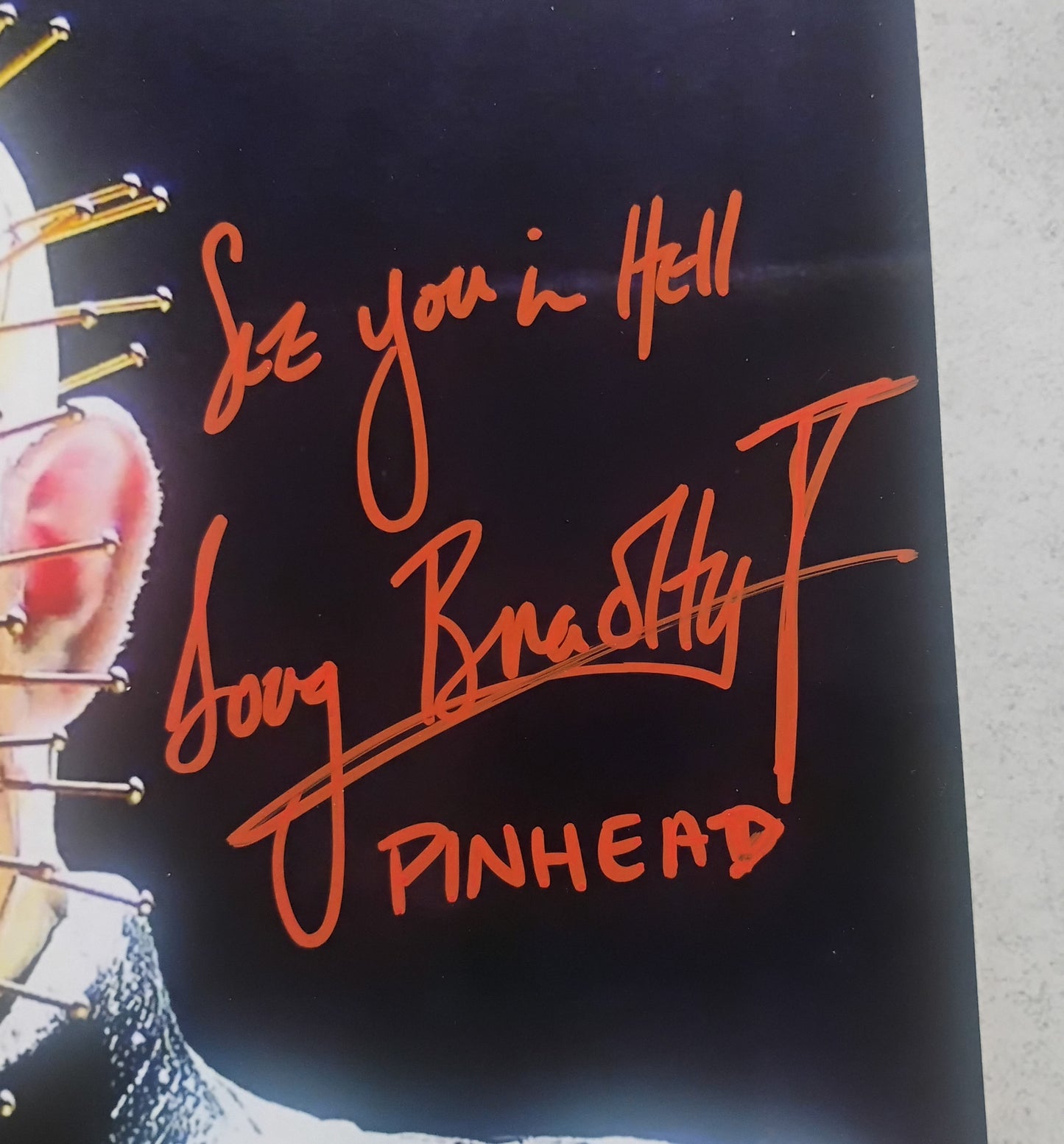 Doug Bradley Hand Signed Autograph 8x10 Photo COA Hellraiser