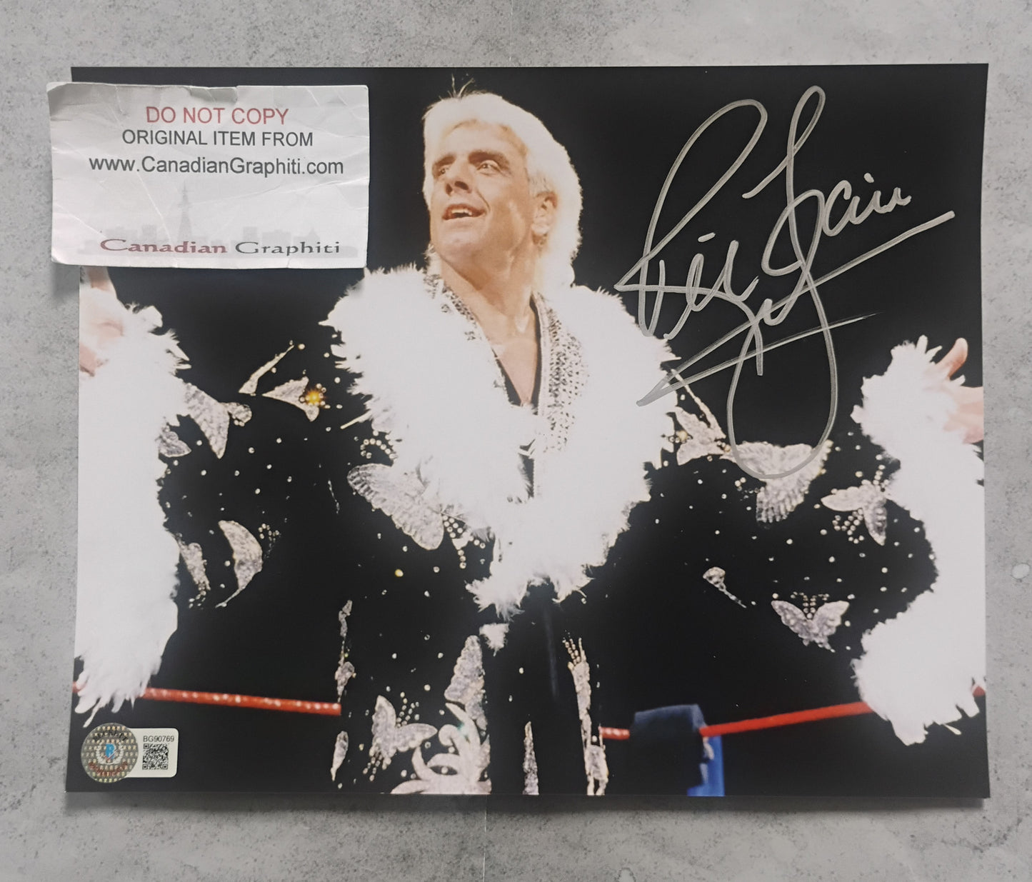 Ric Flair Nature Boy Hand Signed Autograph 8x10 Photo BAS COA