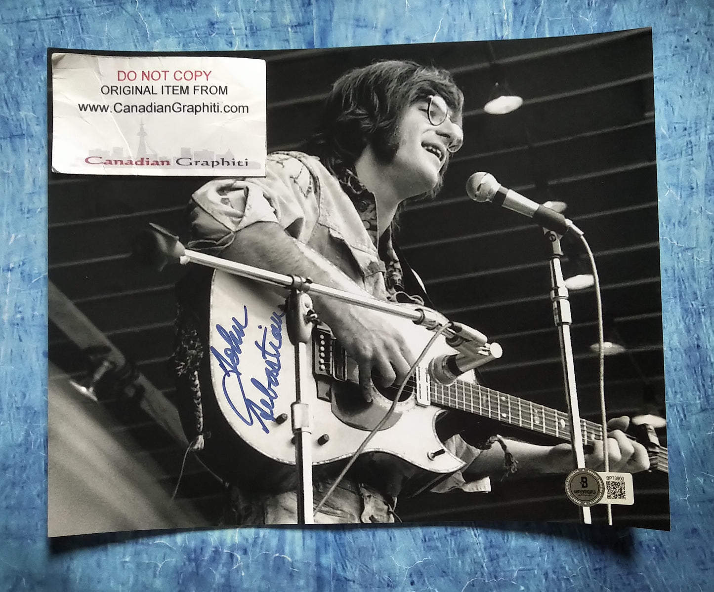 John Sebastian Hand Signed Autograph 8x10 Photo COA BAS COA The Lovin' Spoonful