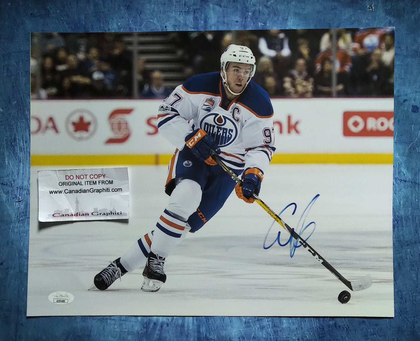 Connor McDavid Hand Signed Autograph 11x14 Photo COA Edmonton Oilers
