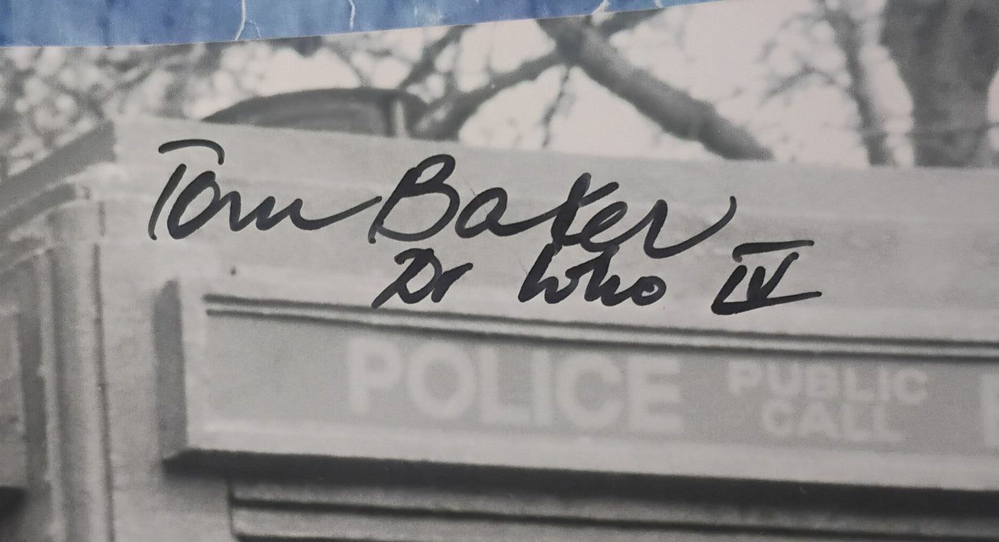 Lalla Ward & Tom Baker Hand Signed Autograph 8x10 Photo JSA COA Doctor Who