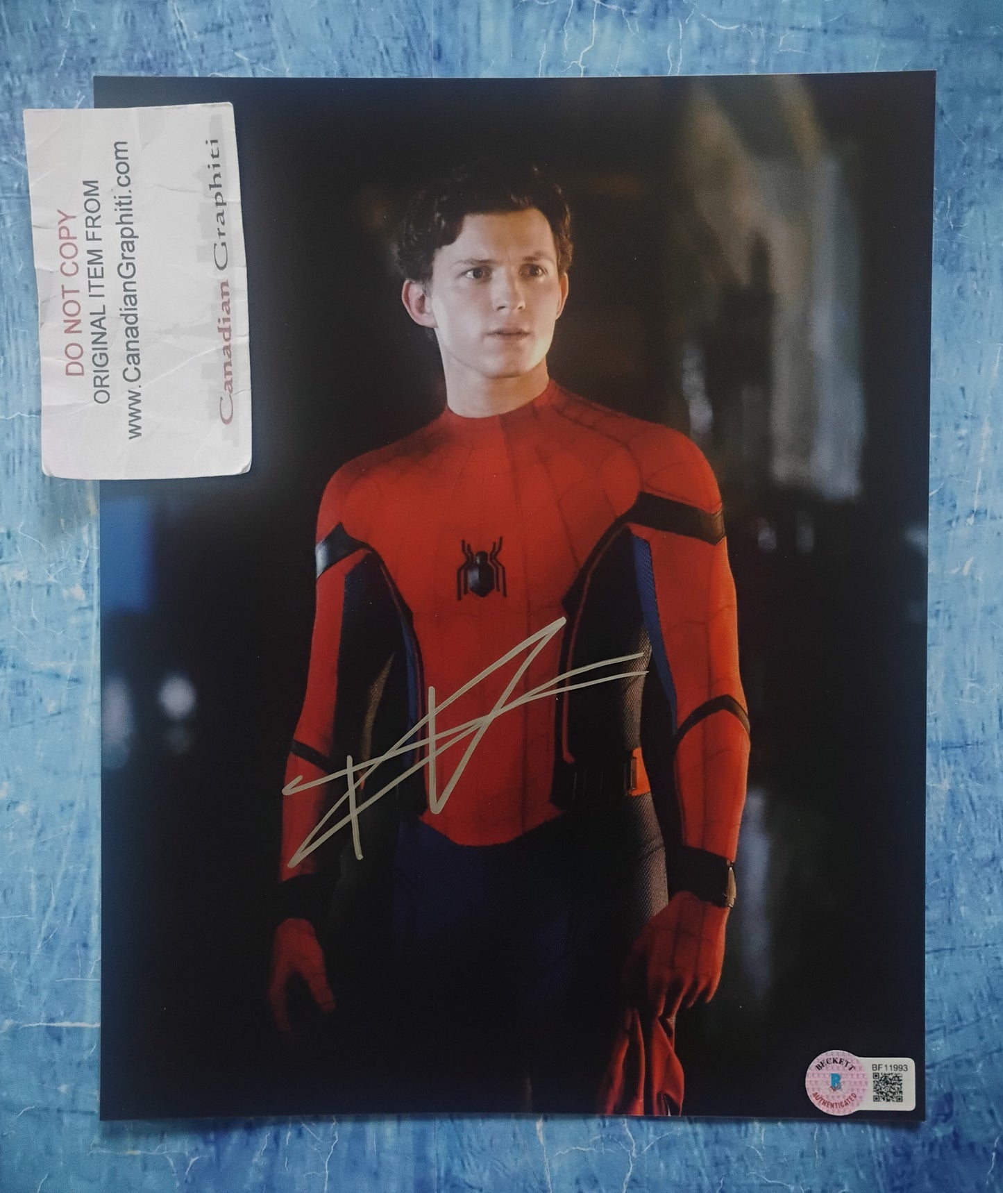 Tom Holland Hand Signed Autograph 8x10 Photo BAS COA Spider-man