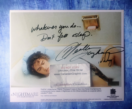 Heather Langenkamp Hand Signed Autograph 8x10 Photo COA