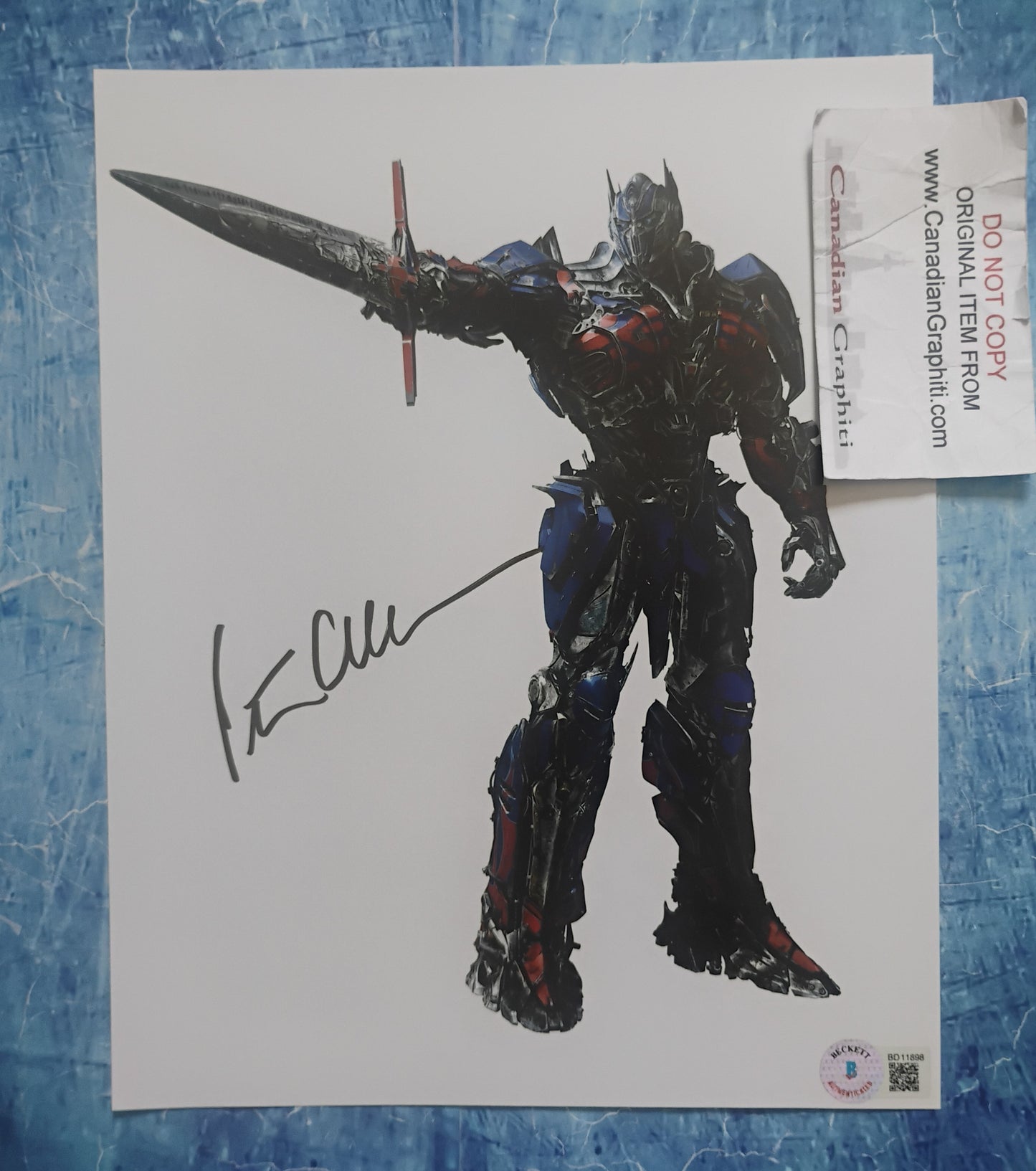 Peter Cullen Hand Signed Autograph 8x10 Photo BAS COA Transformers