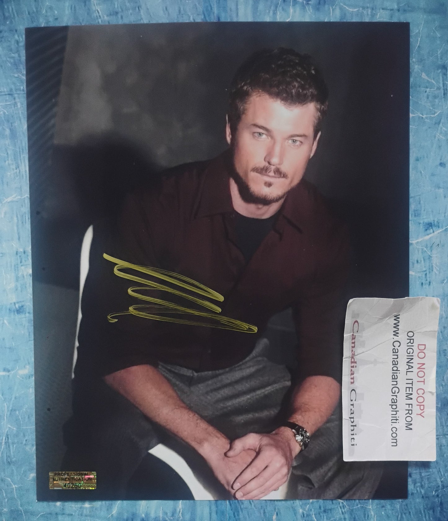 Eric Dane Hand Signed Autograph 8x10 Photo COA Grey's Anatomy
