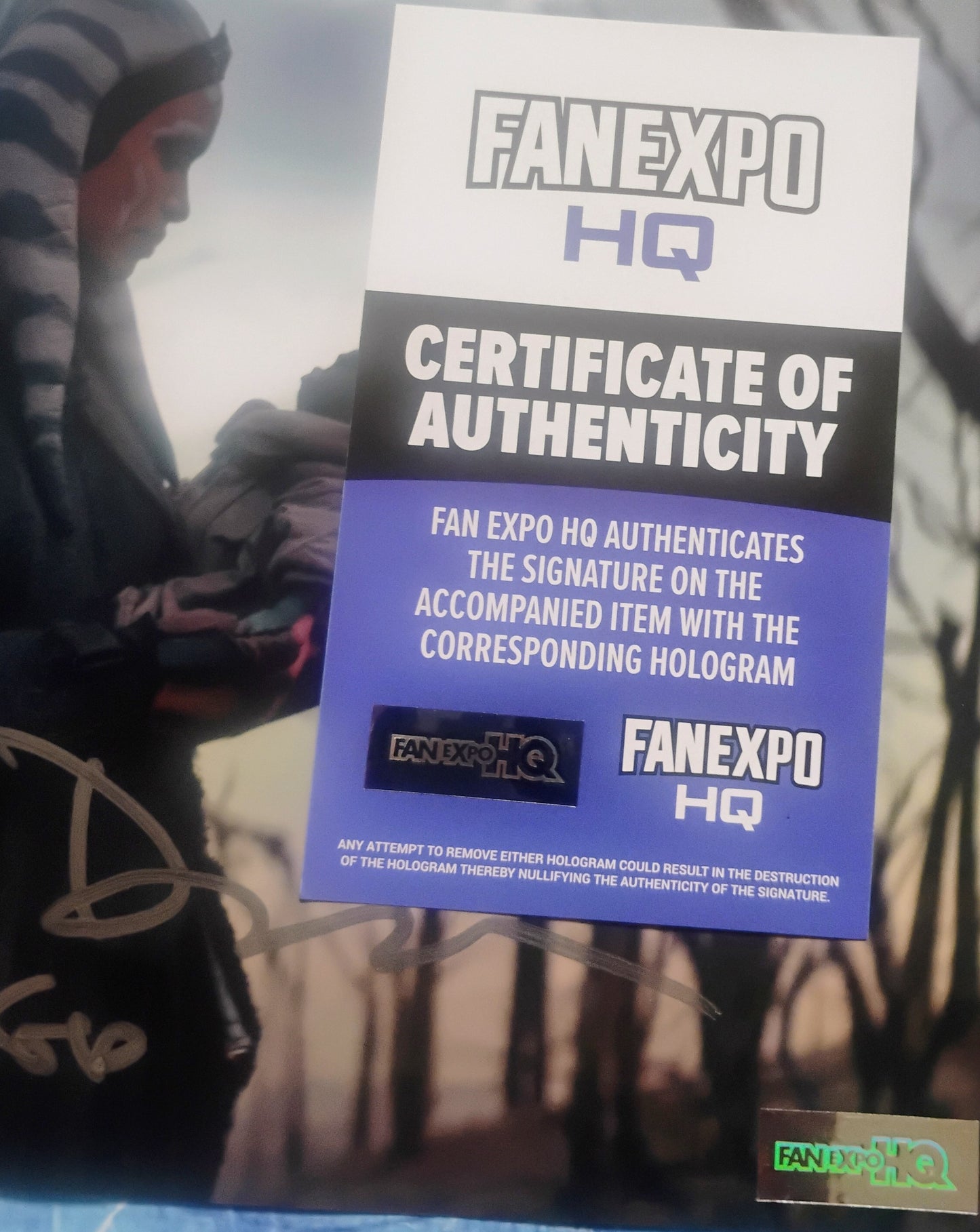 Rosario Dawson Hand Signed Autograph 8x10 Photo COA Star Wars Ahsoka