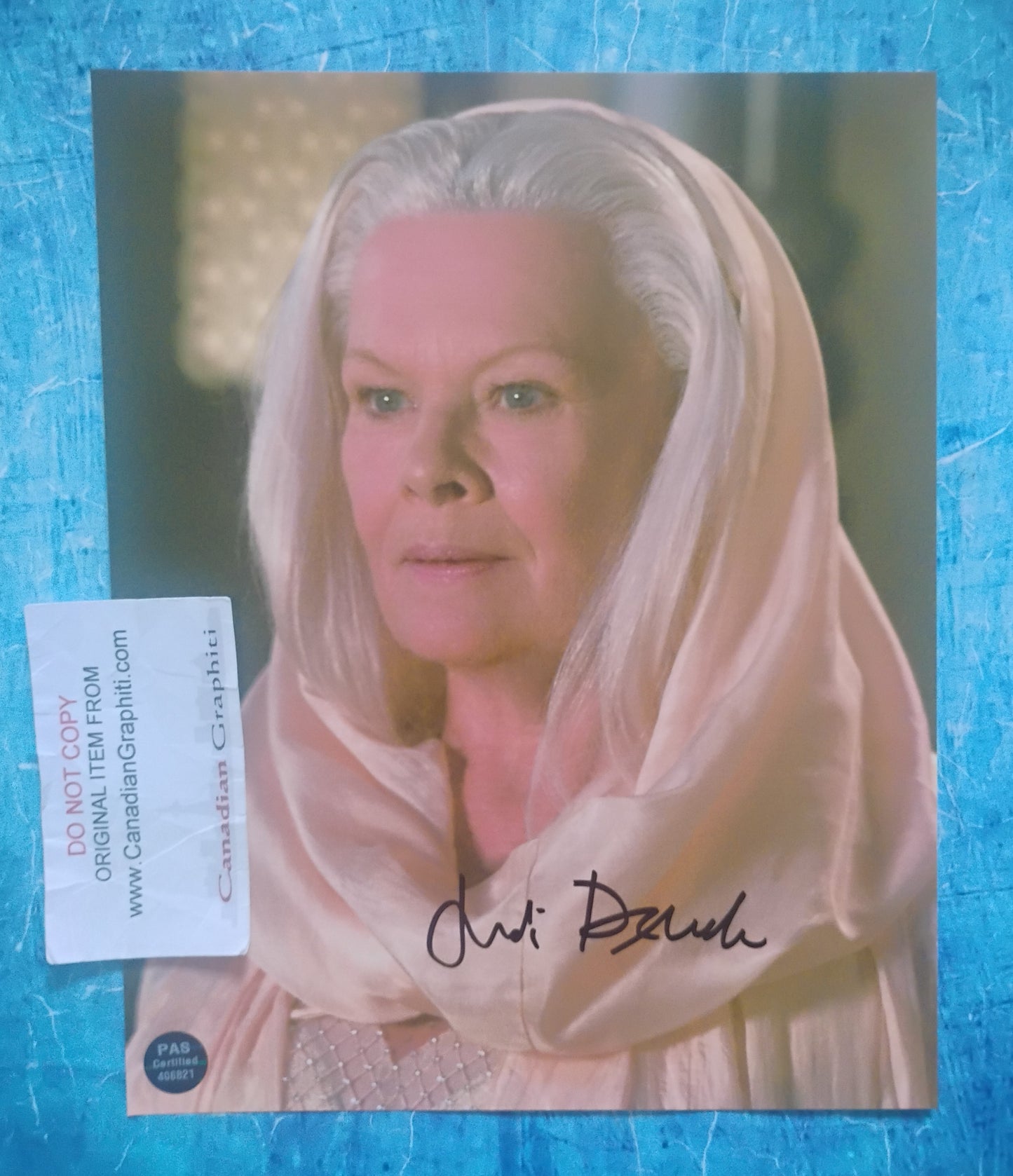 Judi Dench Hand Signed Autograph 8x10 Photo COA