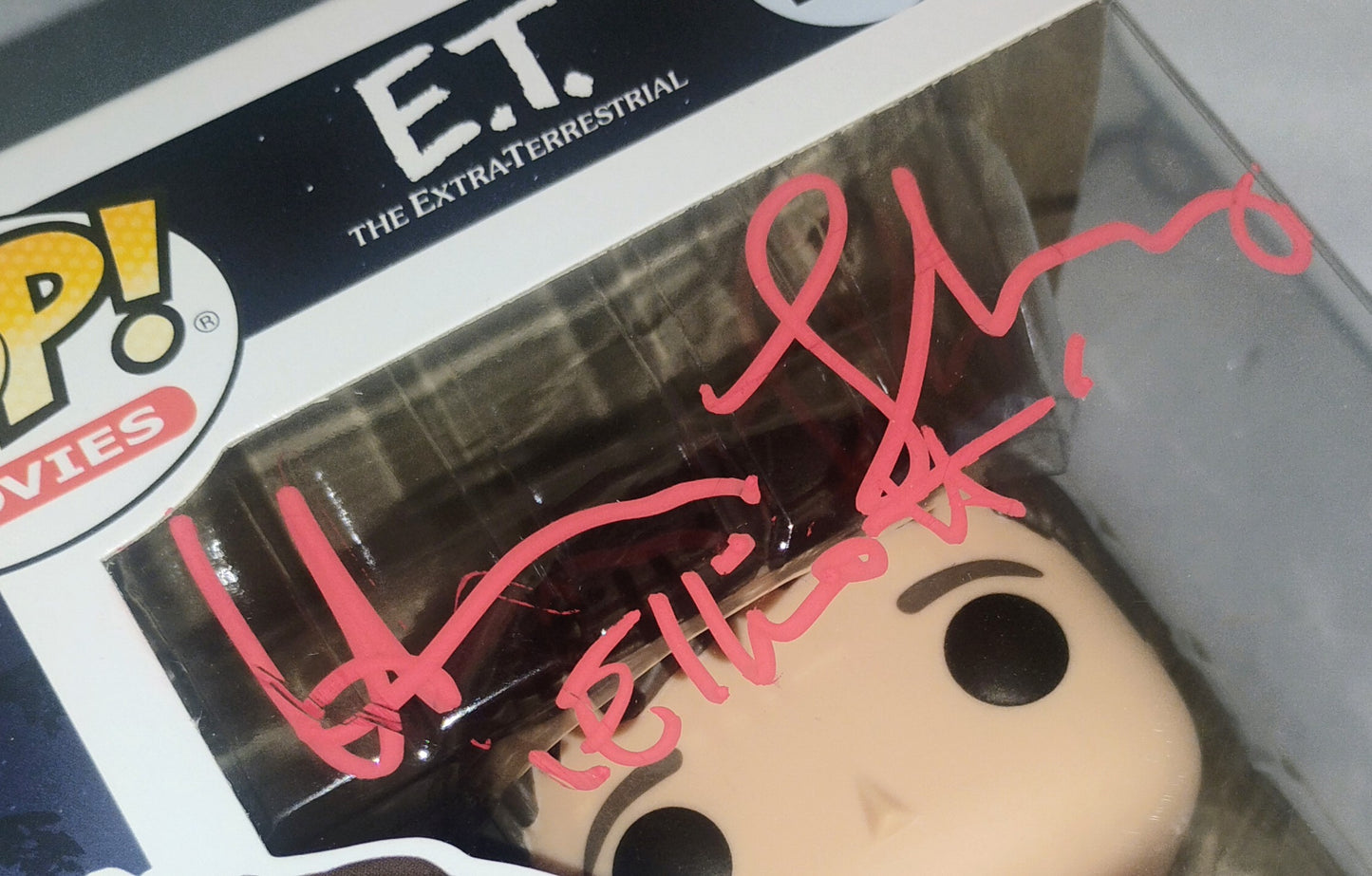 Henry Thomas Hand Signed Autograph E.T. Elliott Funko Pop COA