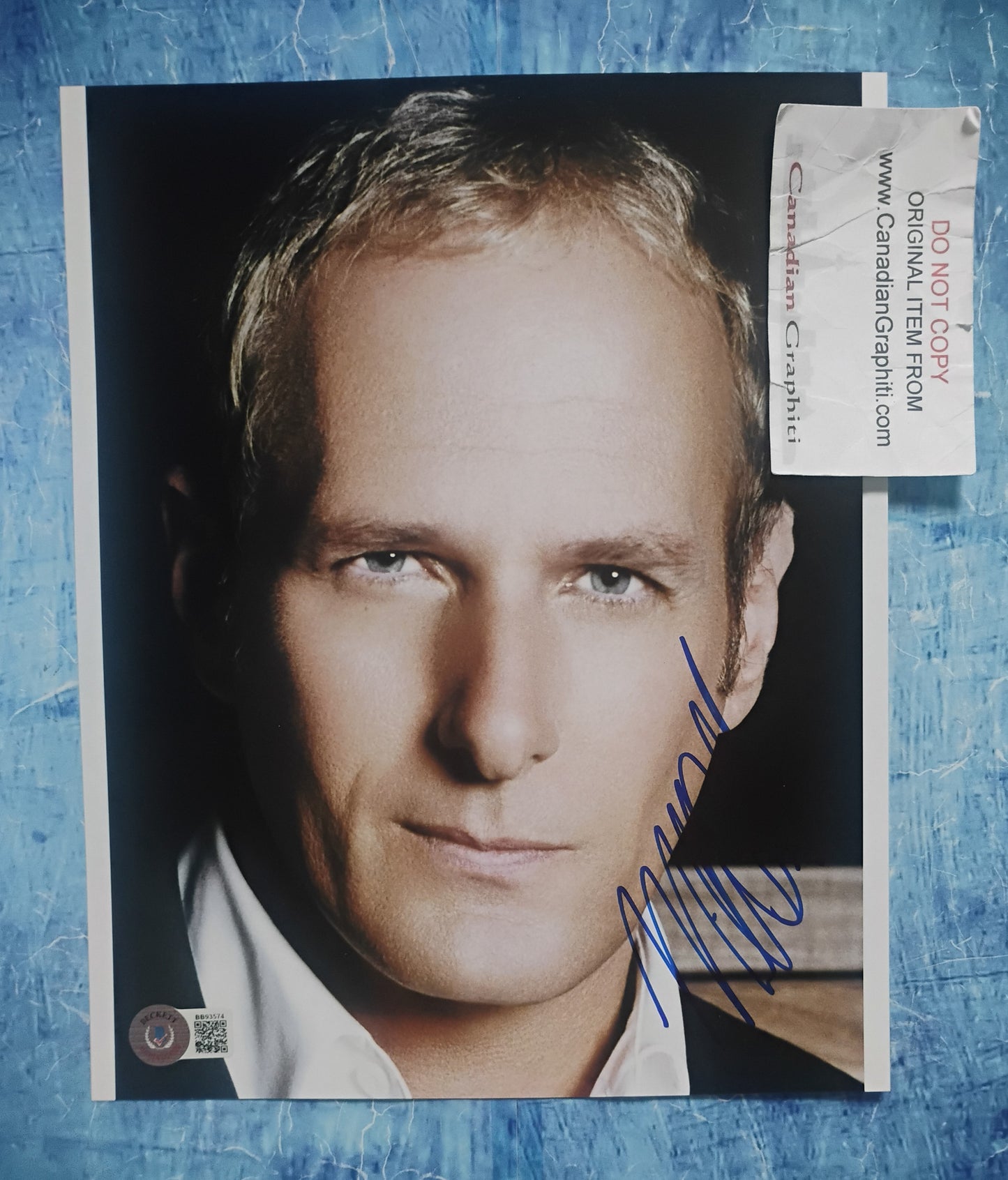 Michael Bolton Hand Signed Autograph 8x10 Photo BAS COA
