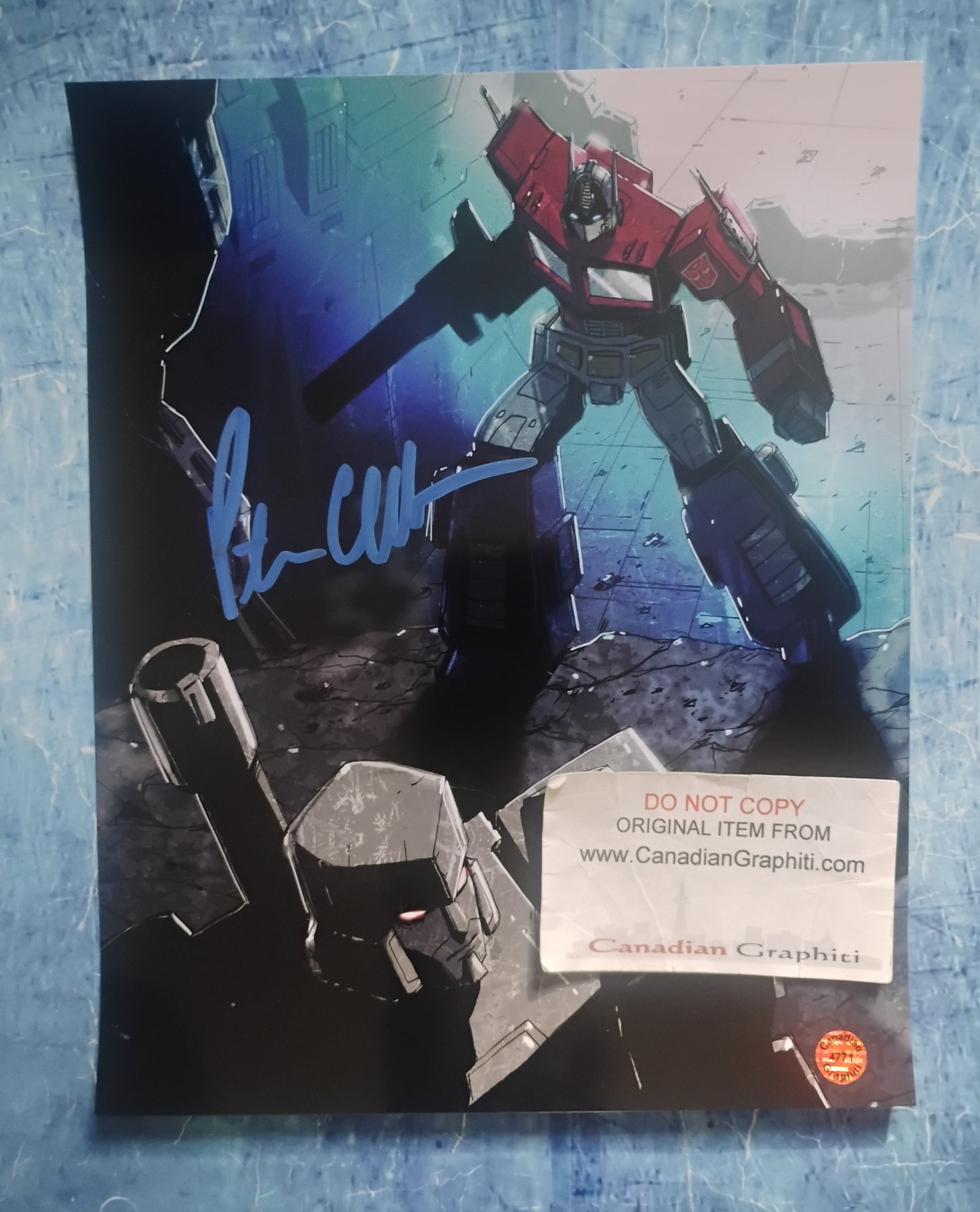 Peter Cullen Hand Signed Autograph 8x10 Photo COA Optimus Prime