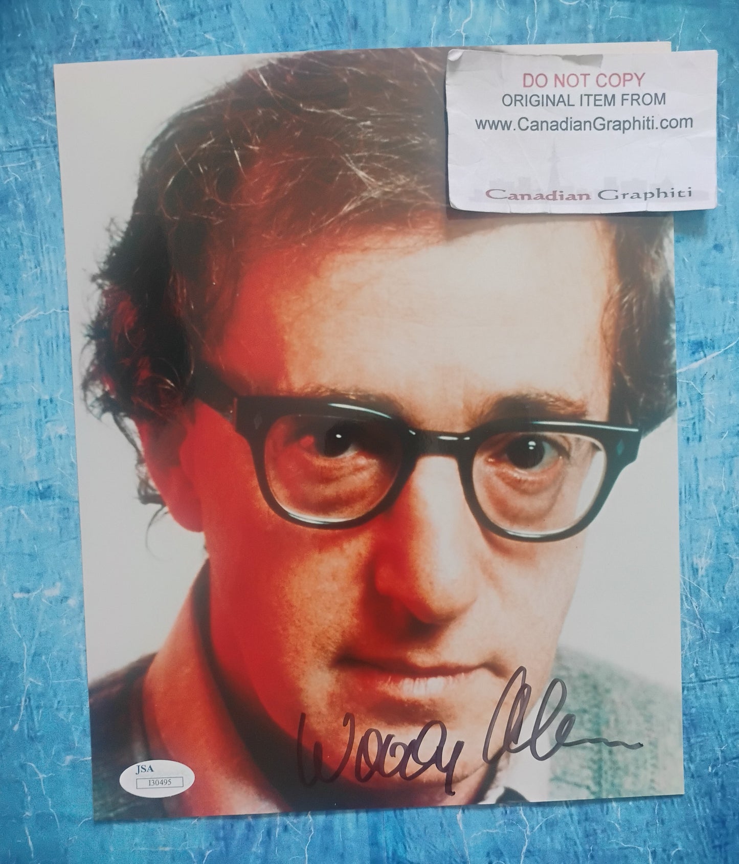Woody Allen Hand Signed Autograph 8x10 Photo JSA COA