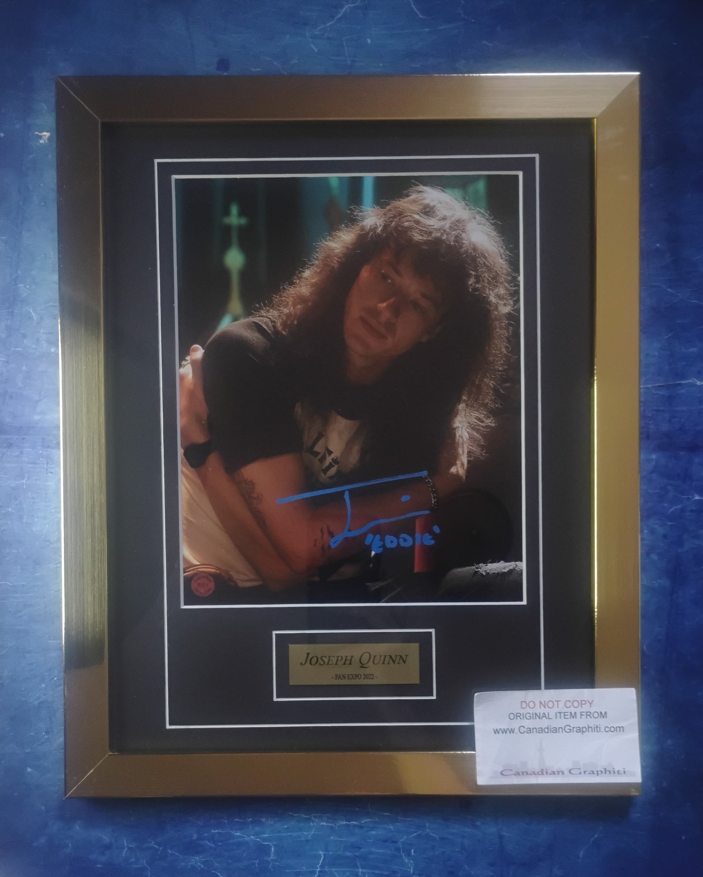 Joseph Quinn Hand Signed Autograph Photo Framed COA Stranger Things