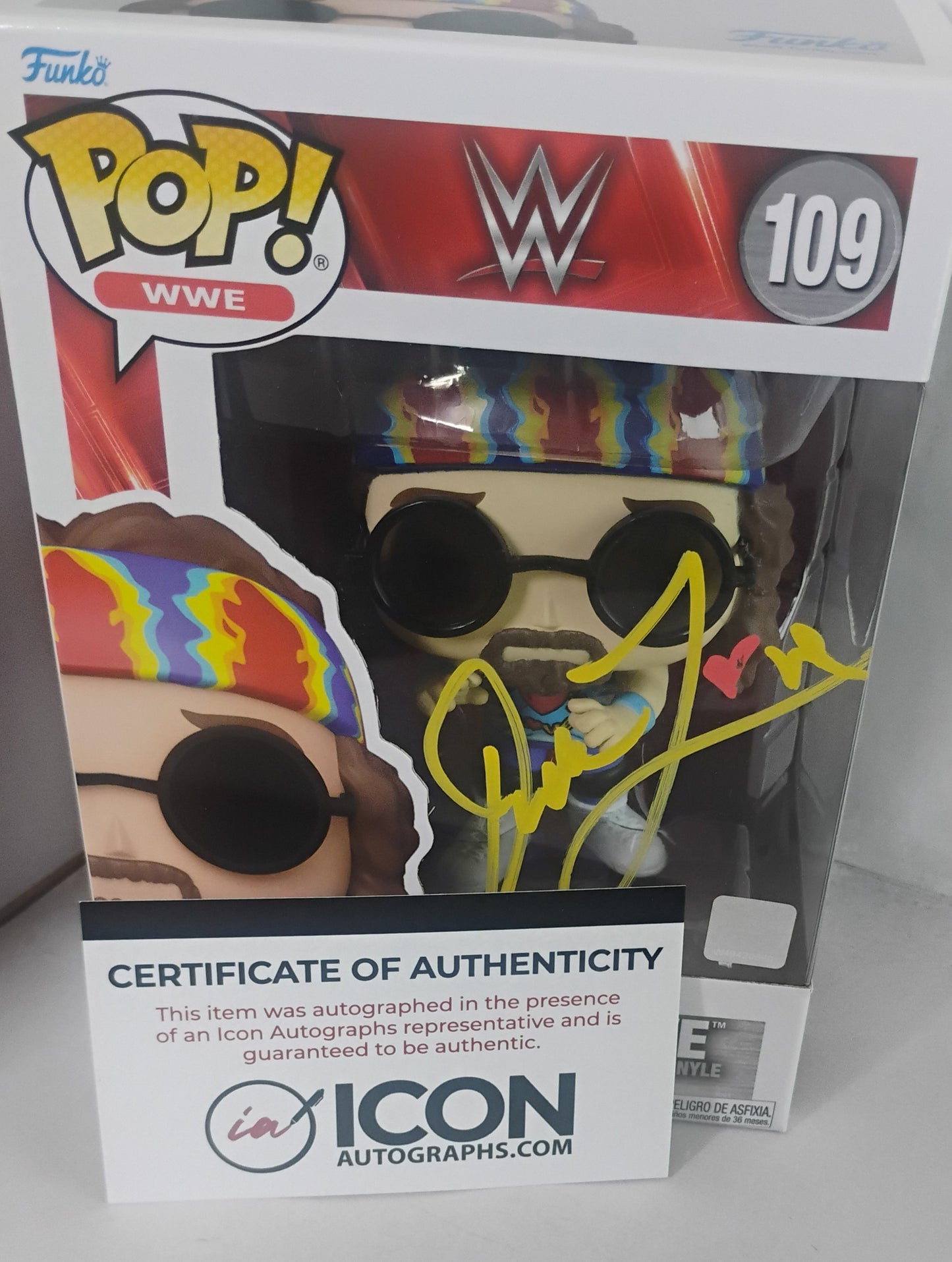 Mick Foley Hand Signed Autograph Dude Love Funko Pop COA