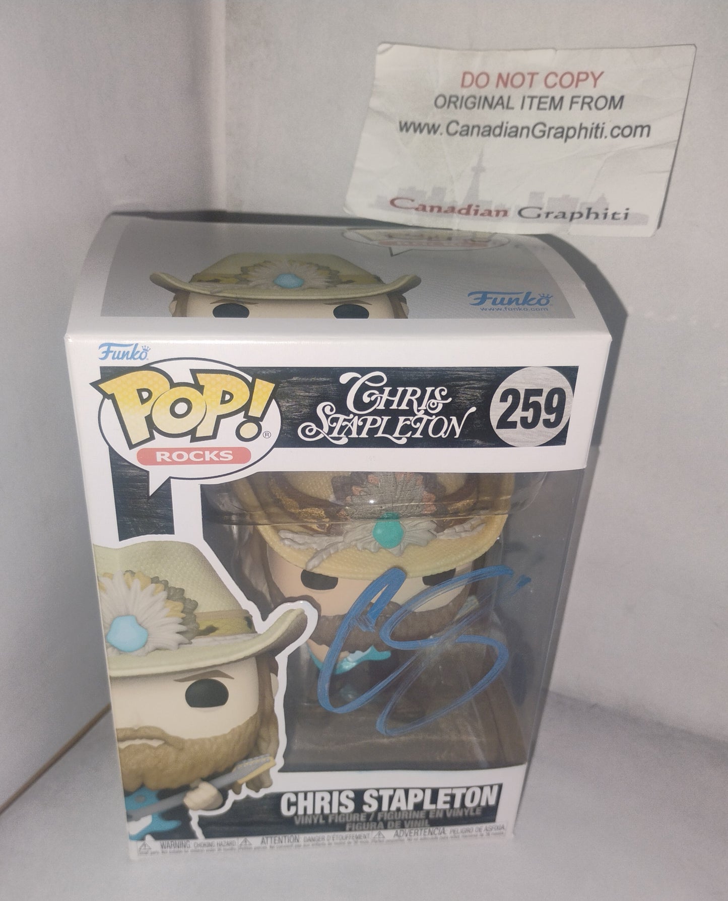 Chris Stapleton Hand Signed Autograph Funko Pop JSA COA