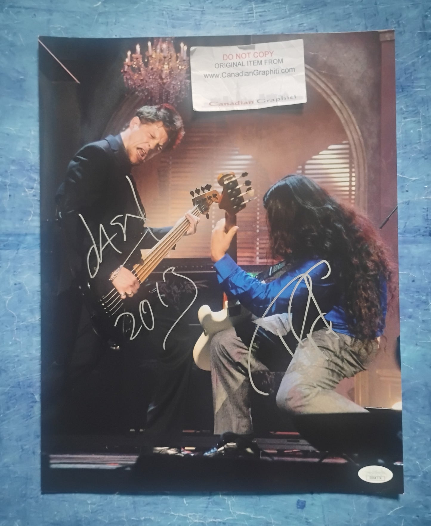Jason Newsted & Robert Trujillo Hand Signed Autograph 11x14 Photo JSA COA Metallica