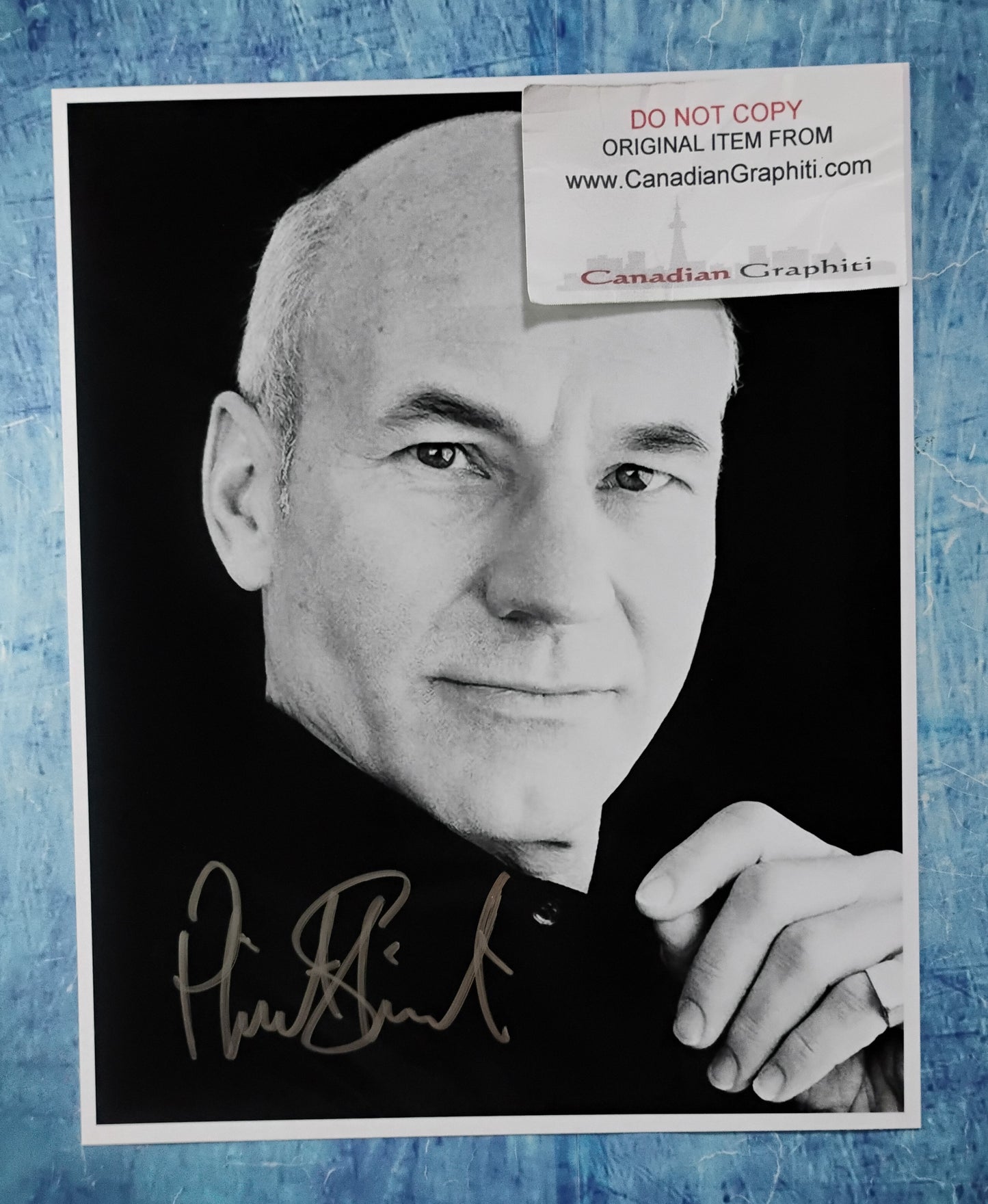 Patrick Stewart Hand Signed Autograph 8x10 Photo COA