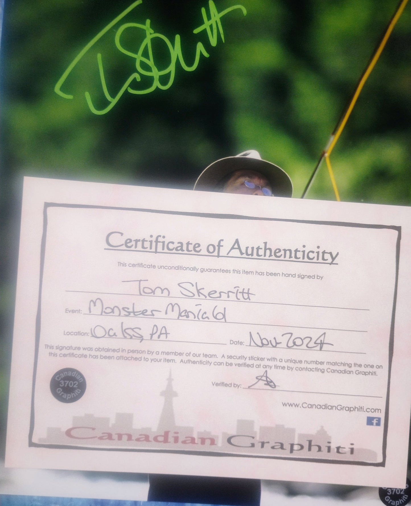 Tom Skerritt Hand Signed Autograph 8x10 Photo COA A River Runs Through It