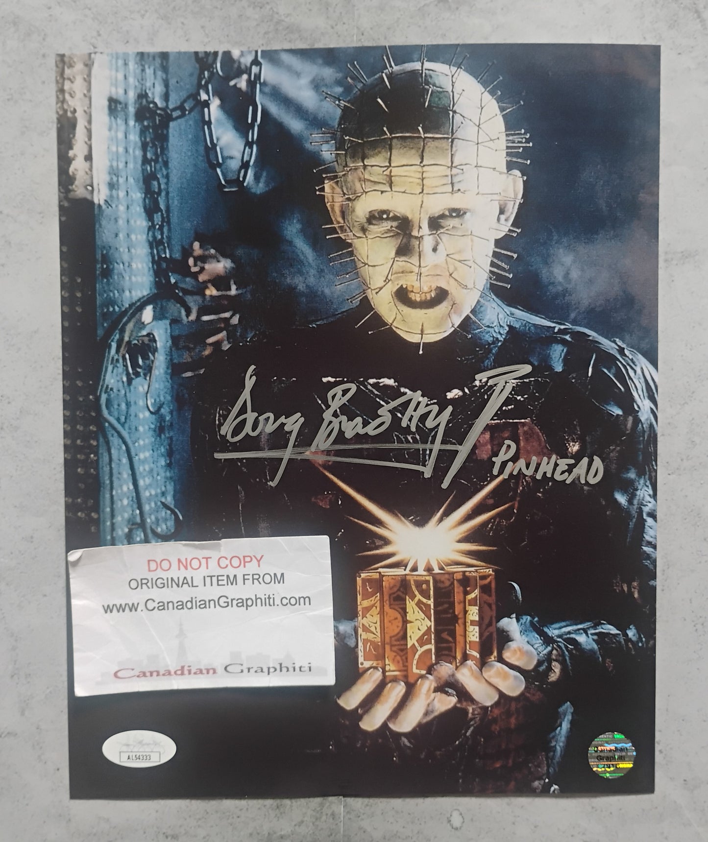 Doug Bradley Hand Signed Autograph 8x10 Photo JSA COA Hellraiser