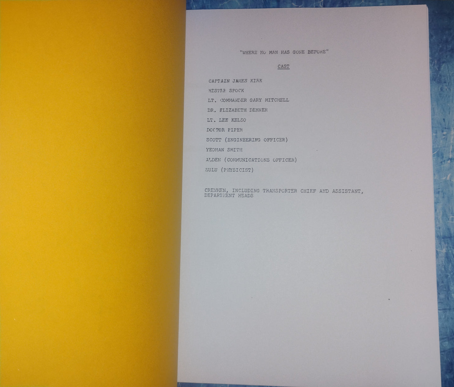 William Shatner Hand Signed Autograph Star Trek Script OPix COA