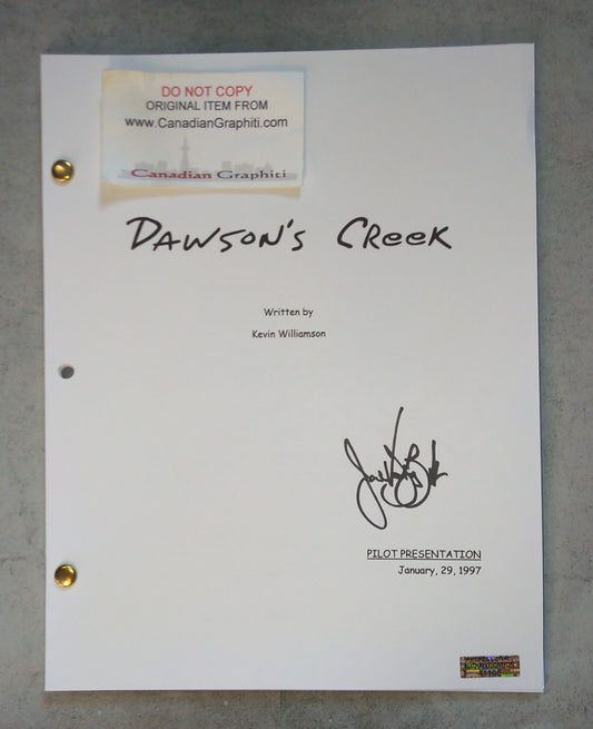 James Van Der Beek Hand Signed Autograph Dawson's Creek Script COA