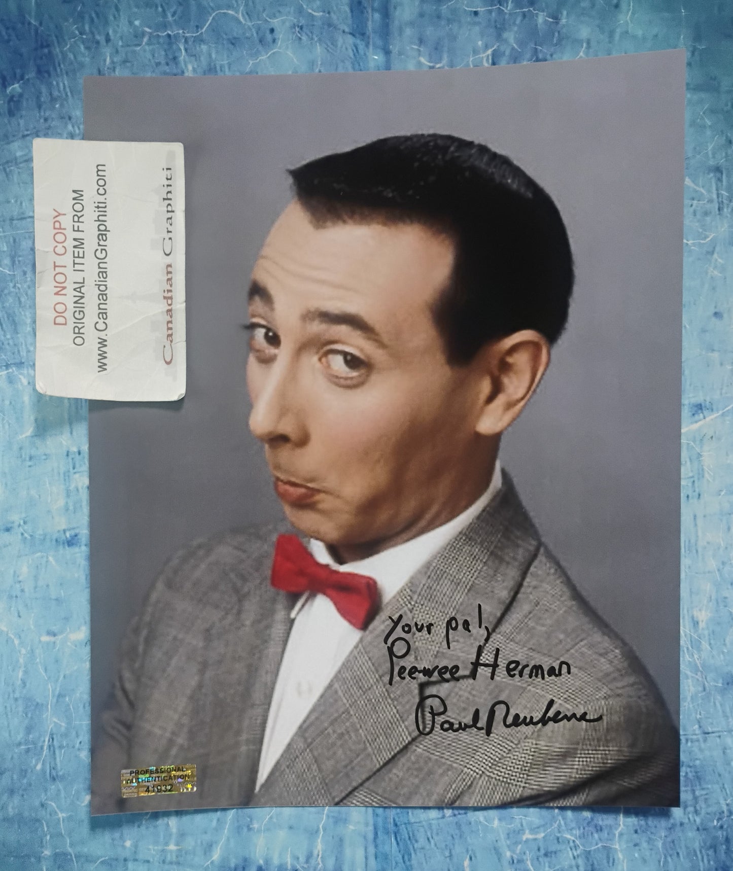 Paul Reubens Pee-wee Herman Hand Signed Autograph 8x10 Photo COA