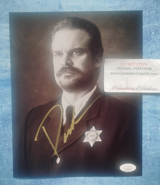 David Harbour Hand Signed Autograph 8x10 Photo JSA COA Stranger Things