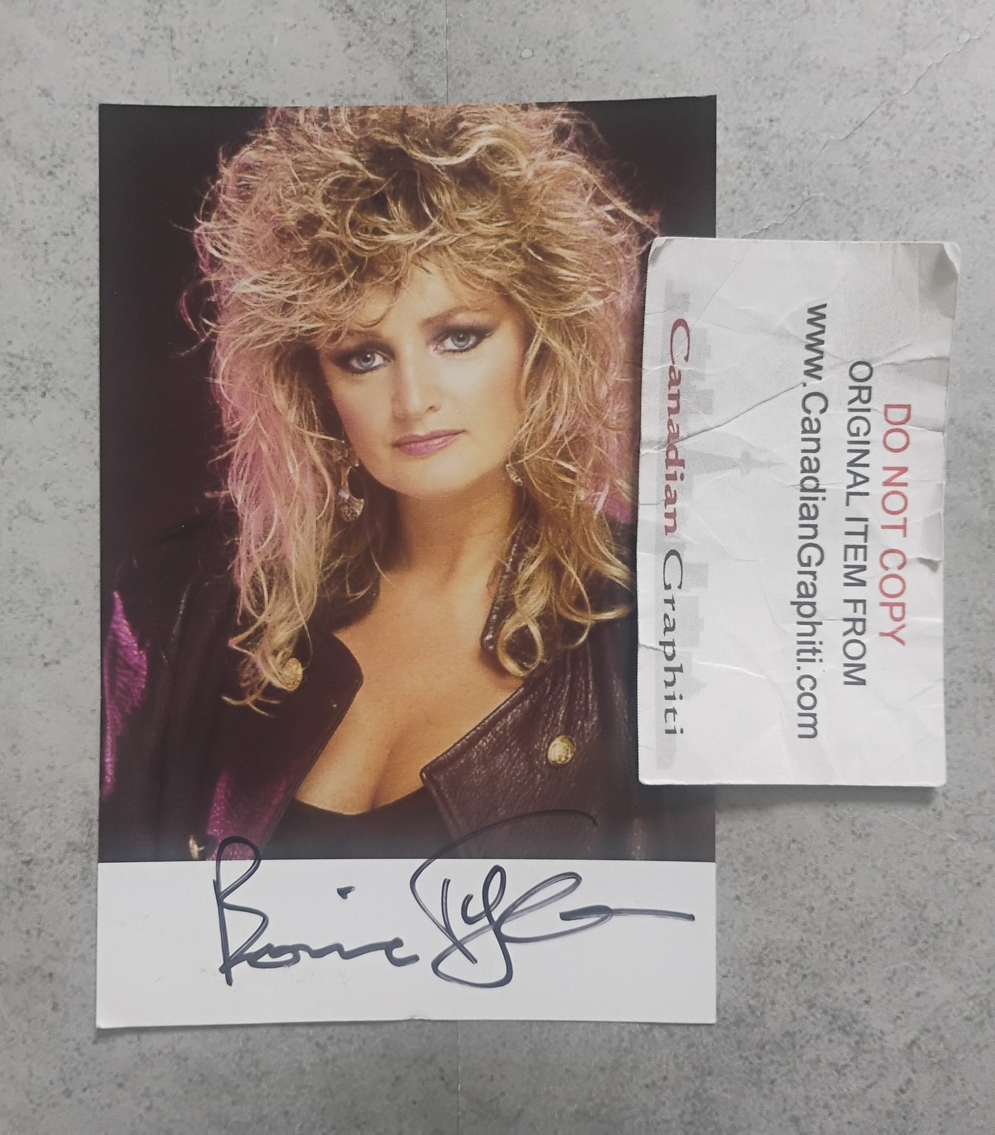 Bonnie Tyler Hand Signed Autograph Photo COA