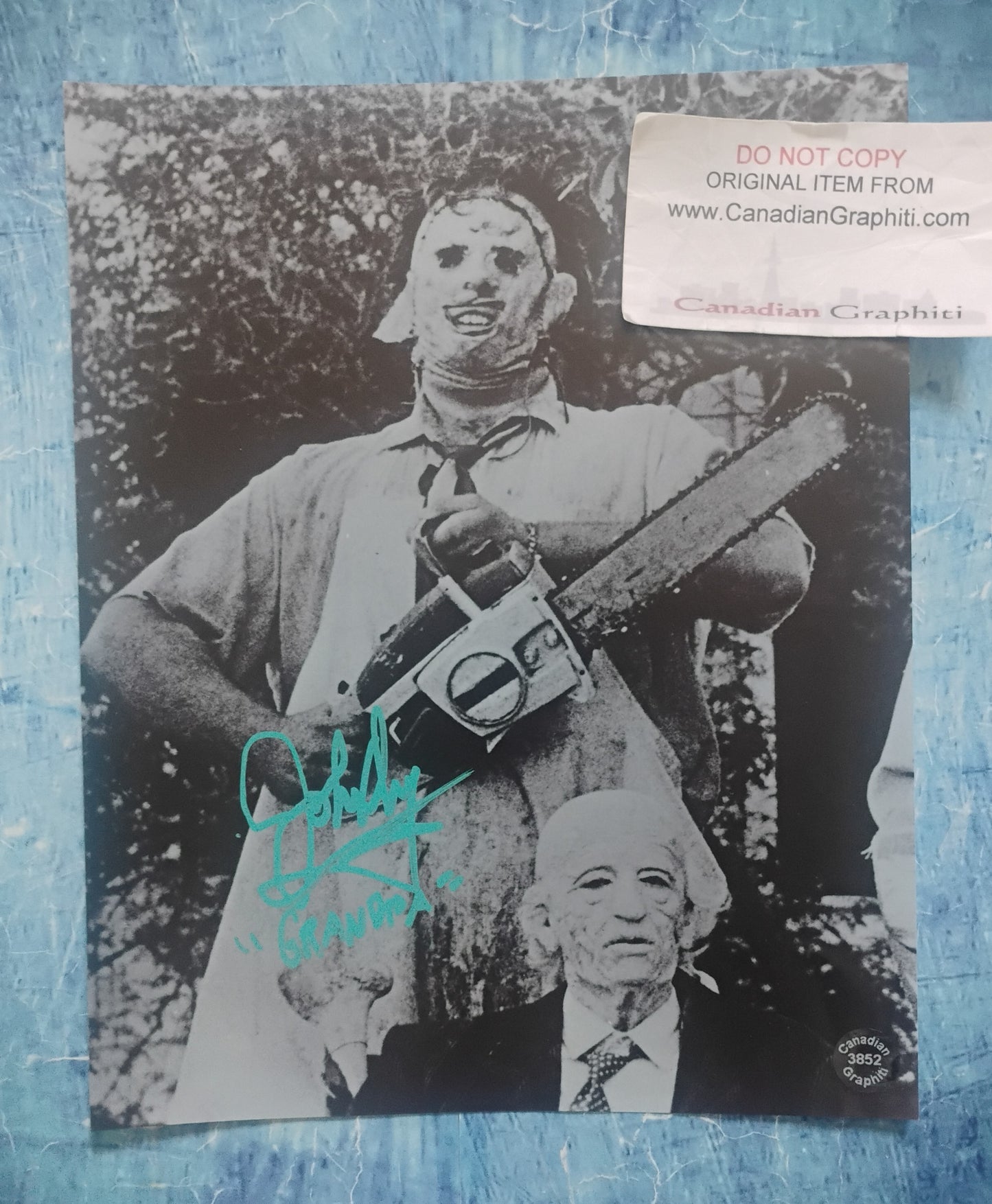 John Dugan Hand Signed Autograph 8x10 Photo COA Texas Chainsaw Massacre