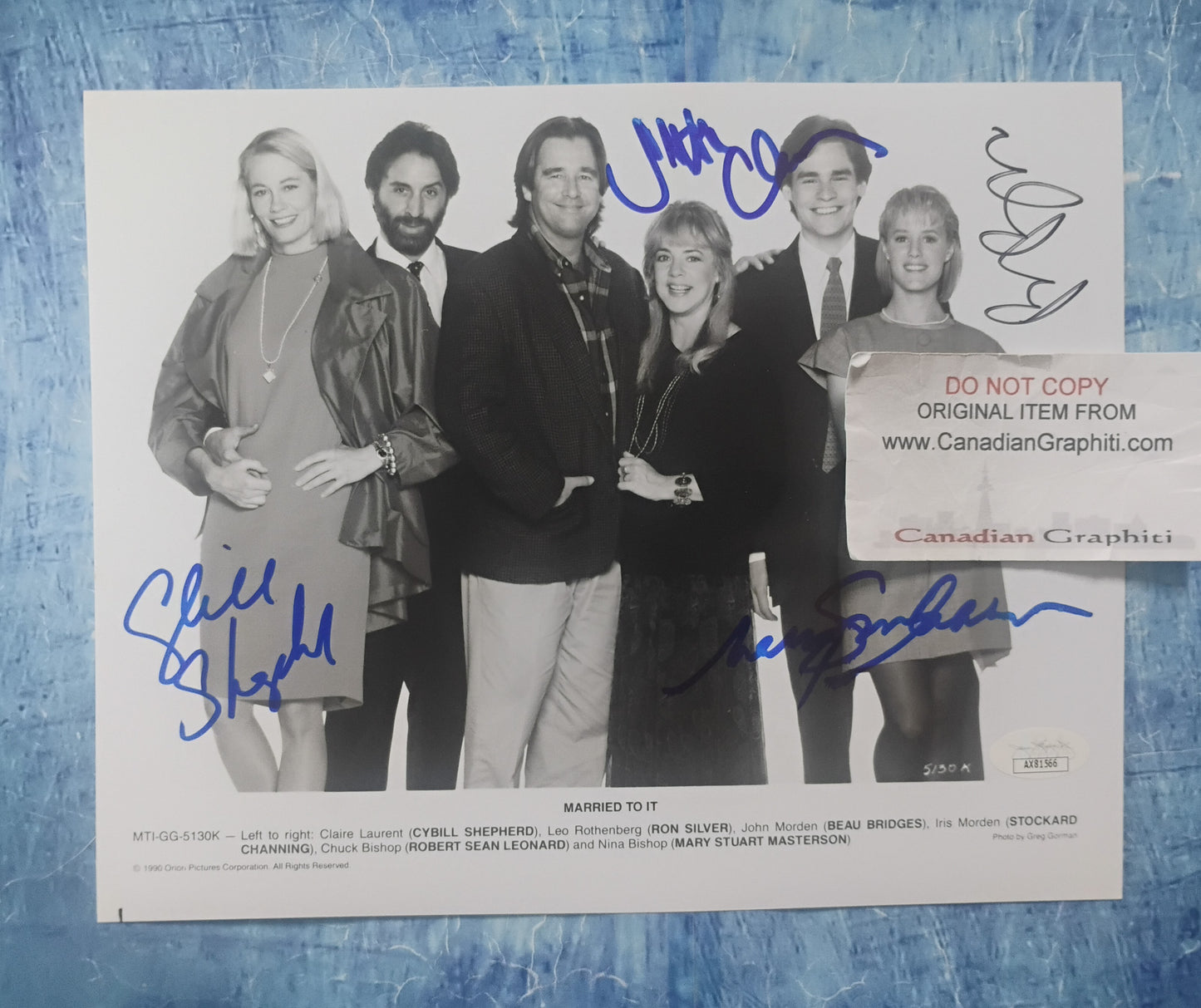 Stockard Channing, Cybill Shepherd, Ron Silver & Mary Stuart Masterson Hand Signed Autograph 8x10 Photo JSA COA