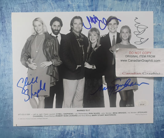 Stockard Channing, Cybill Shepherd, Ron Silver & Mary Stuart Masterson Hand Signed Autograph 8x10 Photo JSA COA