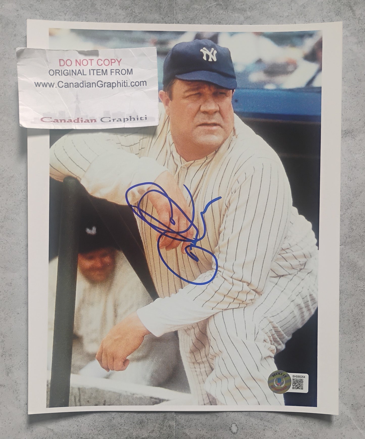 John Goodman Hand Signed Autograph 8x10 Photo BAS COA Babe Ruth